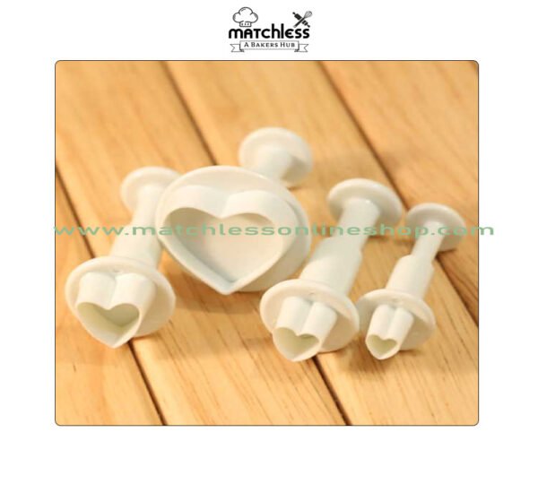 Plunger Cutter Heart Shape, Cake Cup Cake Decorating Tool