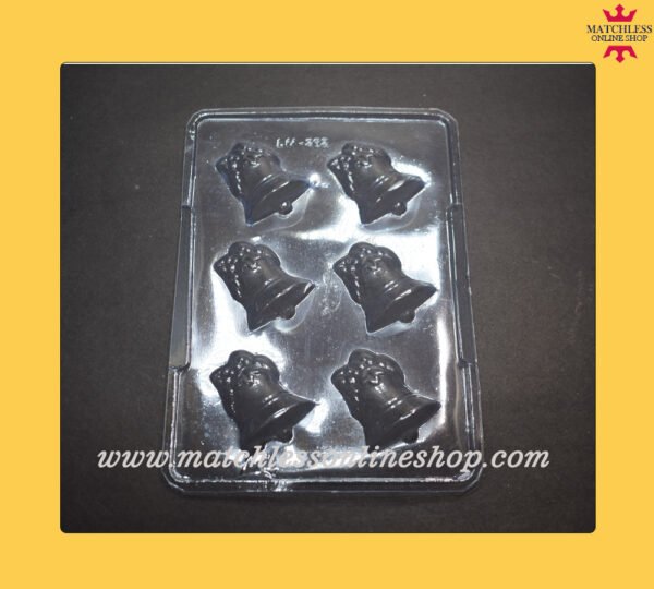 pvc chocolate moulds jingle bell christmas 6 cavities 0 matchless online shop supplier in delhi