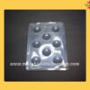 PVC Chocolate Moulds Plastic Chocolate Moulds - Half Round Sphere 8 Cavities