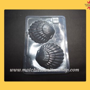 pvc-chocolate-moulds-sea-shell-2-cavities - matchless online shop supplier of pvc chocolate moulds in india