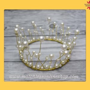 gold crown cake topper perfect for happy birthday, happy anniversary, cake topper