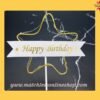led cake topper star shape perfect cake decoration item for many occassion like happy birthday, happy anniversary or any other party